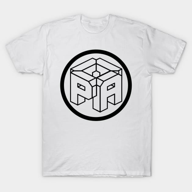 Black Logo T-Shirt by theparadisearcade